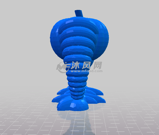 四足南瓜怪的侧视图