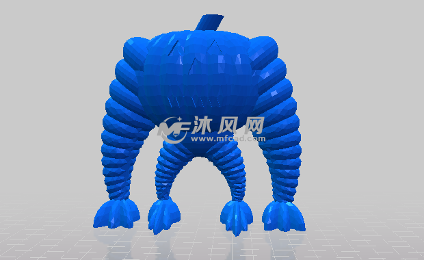 四足南瓜怪的正视图