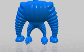 四足南瓜怪的后视图