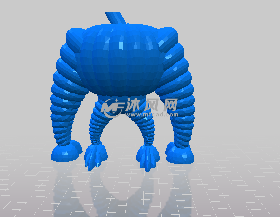 四足南瓜怪的后视图