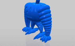 四足南瓜怪的轴测图