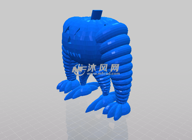 四足南瓜怪的轴测图