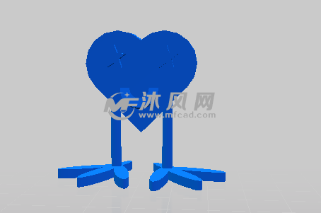 心型小人正视图