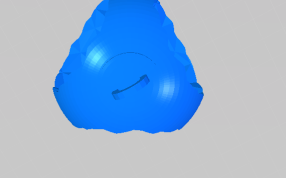 小挂饰的俯视图