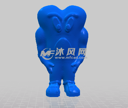 心状的玩偶正视图