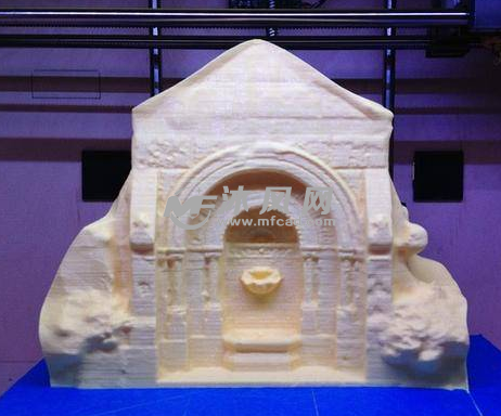 古代建筑门的打印模型