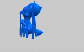 小精灵的侧视图