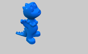 张开手臂的小龙模型