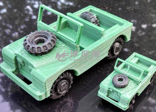 吉普车打印实物图