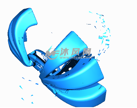 扩音器支架三维造型