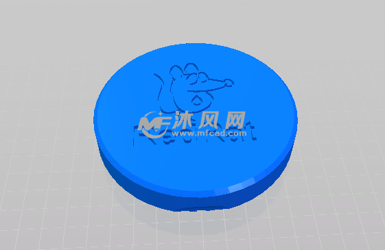 折叠杯的杯盖模型