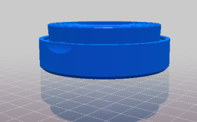 折叠杯的底座侧视图