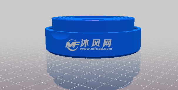 折叠杯的底座侧视图