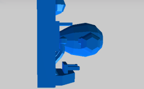 玩具车的侧视图