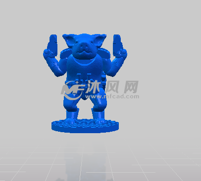 小猪战士的正视图