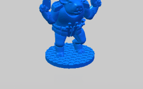 小猪战士的模型轴测图