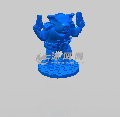 小猪战士的模型轴测图