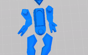 机器人的正面图