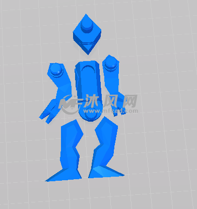 机器人的正面图