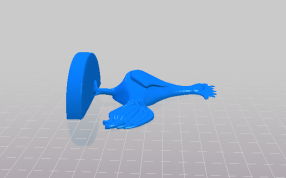 大公鸡的侧视图