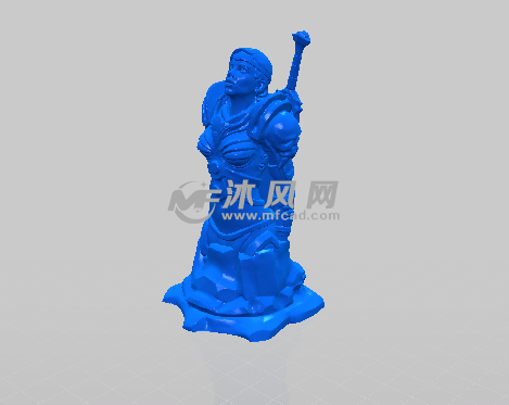 仰望的战争女神模型