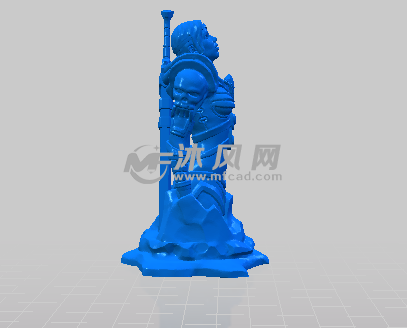 战争女神的侧视图