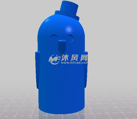 桶状小鸟正视图