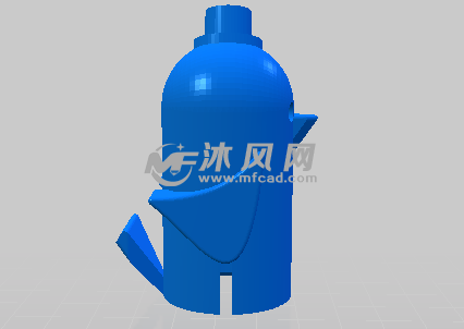 桶状小鸟侧视图