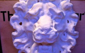 狮子面部雕塑模型