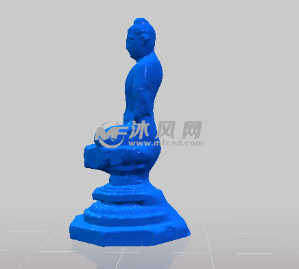 打坐的学者侧视图