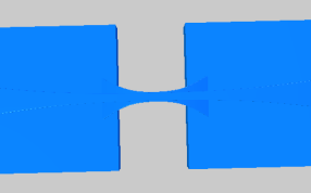 桥梁模型俯视图