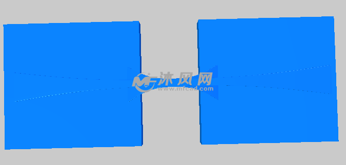 桥梁模型俯视图