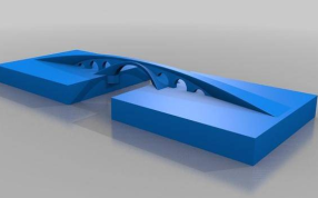 桥梁模型轴测图