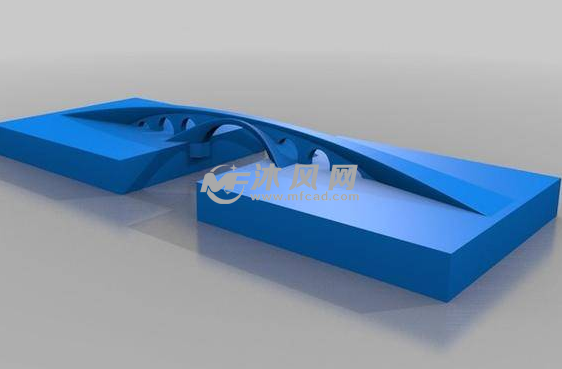 桥梁模型轴测图