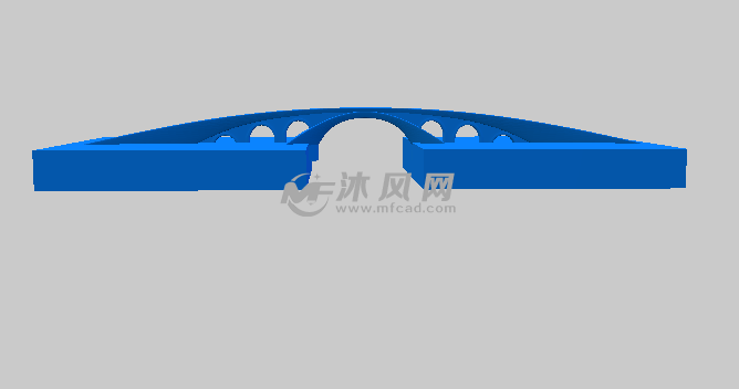 桥梁结构正视图