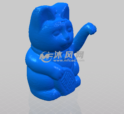 招财猫的轴测图