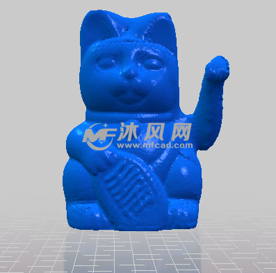 招财猫的正视图