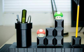 笔筒打印成品模型