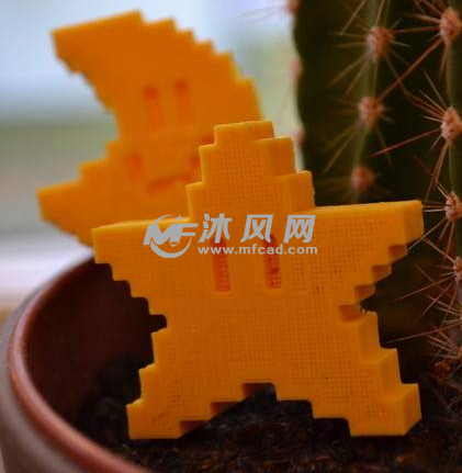 星星与月亮的打印模型