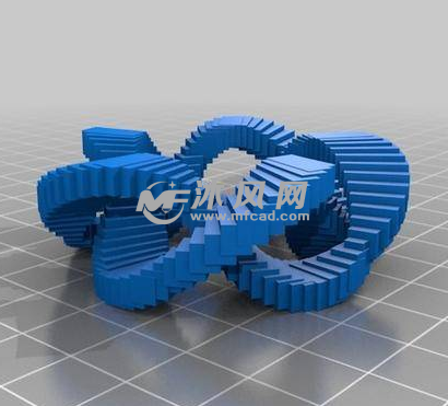 阶梯模型的轴测图