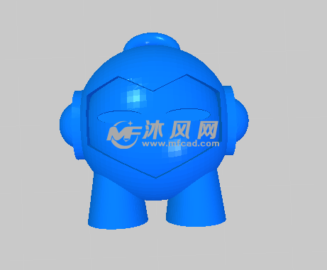 玩具挂件的正视图