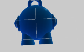 玩具挂件的后视图