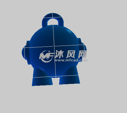 玩具挂件的后视图