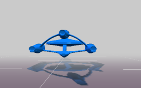 星际飞碟后视图