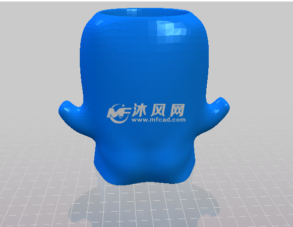 打印模型的后视图