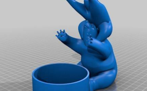 收纳盒的模型轴测图