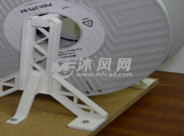 线轴支架的底部视图