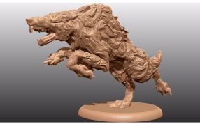 奔跑的狼左视图