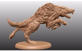 奔跑的狼右视图