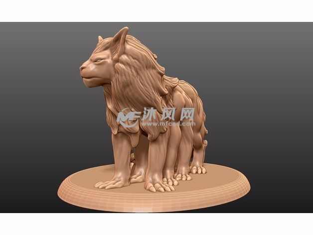 8条腿的怪物正视图